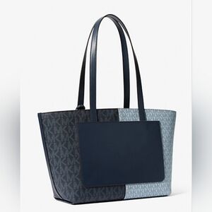 Jet Set Travel Medium Two-Tone Logo Tote Bag
